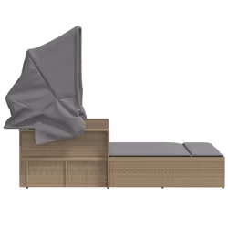 VidaXL 365811 chaise d'extérieur Linge Siège rembourré Polyuréthane, Acier Gris - Vue supplémentaire 5