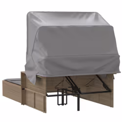 VidaXL 365811 chaise d'extérieur Linge Siège rembourré Polyuréthane, Acier Gris - Vue supplémentaire 6