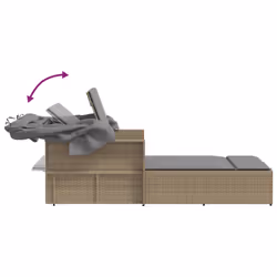 VidaXL 365811 chaise d'extérieur Linge Siège rembourré Polyuréthane, Acier Gris - Vue supplémentaire 8
