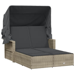 VidaXL 365812 chaise d'extérieur Linge Siège rembourré Polyuréthane, Acier Gris