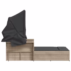 VidaXL 365812 chaise d'extérieur Linge Siège rembourré Polyuréthane, Acier Gris - Vue supplémentaire 5