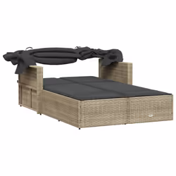 VidaXL 365812 chaise d'extérieur Linge Siège rembourré Polyuréthane, Acier Gris - Vue supplémentaire 7