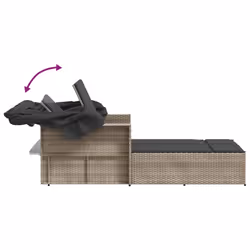 VidaXL 365812 chaise d'extérieur Linge Siège rembourré Polyuréthane, Acier Gris - Vue supplémentaire 8