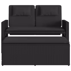 VidaXL 365817 banc de jardin Rotin, Acier - Vue supplémentaire 5