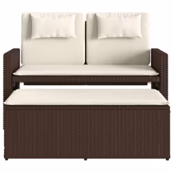 VidaXL 365818 banc de jardin Rotin, Acier - Vue supplémentaire 5
