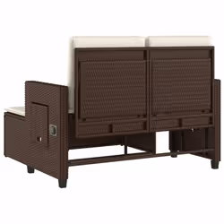 VidaXL 365818 banc de jardin Rotin, Acier - Vue supplémentaire 7