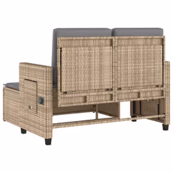 VidaXL 365821 banc de jardin Rotin, Acier - Vue supplémentaire 7