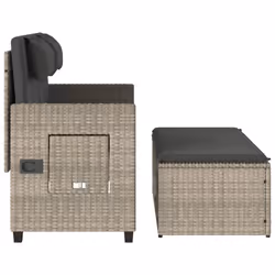 VidaXL 365822 banc de jardin Rotin, Acier - Vue supplémentaire 6