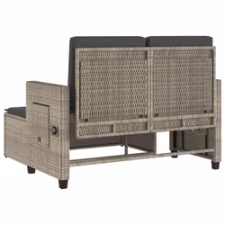 VidaXL 365822 banc de jardin Rotin, Acier - Vue supplémentaire 7