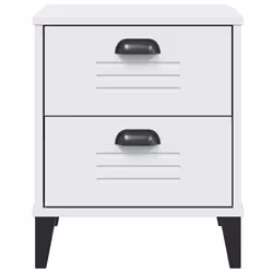 VidaXL 374908 Table de nuit et table de chevet Blanc - Vue supplémentaire 6