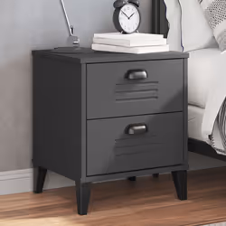 VidaXL 374910 Table de nuit et table de chevet Anthracite