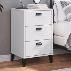 VidaXL 374911 Table de nuit et table de chevet Blanc