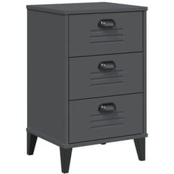 Vidaxl - Table de chevet viken gris anthracite bois d'ingénierie