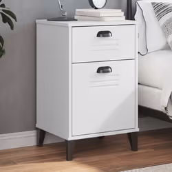 VidaXL 374914 Table de nuit et table de chevet Blanc