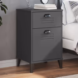 VidaXL 374916 Table de nuit et table de chevet Anthracite