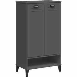 Avec cette armoire à chaussures vous pouvez ranger efficacement vos chaussures et ajouter une décoration pratique à votre mai ...