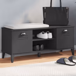 Ce banc à chaussures, au design industriel, est un excellent supplément à votre intérieur et garde vos chaussures organisées ...