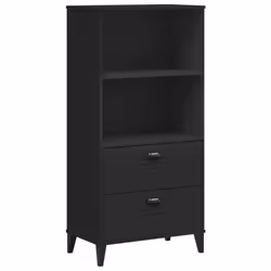 VidaXL 374948, Noir, Bois, Bois, Plastique, Bois, 600 mm, 350 mm