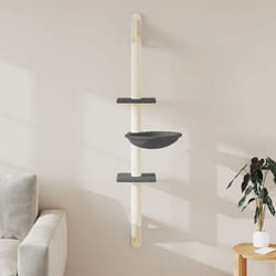 vidaXL Arbre à chat mural avec griffoir gris foncé 1425 cm 172397