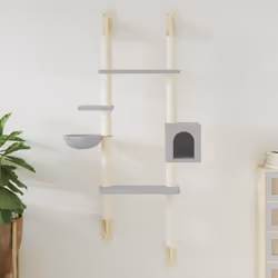 Divertissez vos adorables chats à l’infini avec cet arbre à chat mural ! Arbre à chat pratique : le meuble pour chat à plusie ...