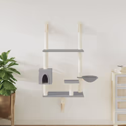 Divertissez vos adorables chats à l’infini avec cet arbre à chat mural ! Arbre à chat pratique : le meuble pour chat à plusie ...