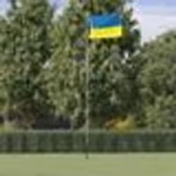 vidaXL Drapeau de l'Ukraine avec œillets en laiton 90x150 cm