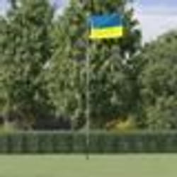 vidaXL Drapeau de l'Ukraine avec œillets en laiton 90x150 cm