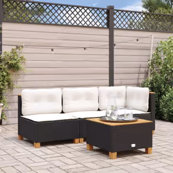 Détendez-vous et profitez de l'extérieur dans ce confortable canapé de jardin ! Matériau durable : la résine tressée, égaleme ...