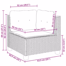 VidaXL 365904 Canapé de patio - Vue supplémentaire 8