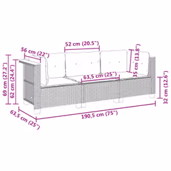 VidaXL 365917 Canapé de patio - Vue supplémentaire 8