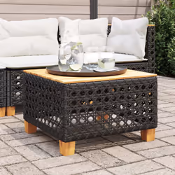 VidaXL 365929 table de jardin Noir, Marron