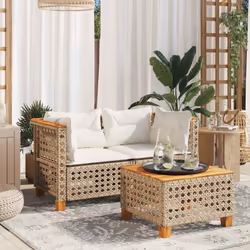 Détendez-vous et profitez de l'extérieur dans ces confortables canapés de jardin ! Matériau durable : la résine tressée, égal ...
