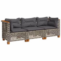 VidaXL 365939, 3 siège(s), Gris foncé, 110 kg, 1905 mm, 635 mm, 620 mm