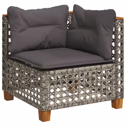 VidaXL 365942, 3 siège(s), Gris foncé, 110 kg, 1905 mm, 635 mm, 620 mm