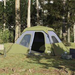 Vidaxl - Tente familiale 6 personnes vert libération rapide imperméable