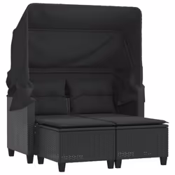 VidaXL 365781, 2 siège(s), Noir, 110 kg, 550 mm, 600 mm, 350 mm