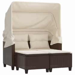 VidaXL 365782, 2 siège(s), Crème, 110 kg, 550 mm, 600 mm, 350 mm