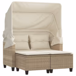 VidaXL 365784, 2 siège(s), Crème, 110 kg, 550 mm, 600 mm, 350 mm