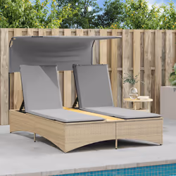 VidaXL 365623 chaise d'extérieur Linge Siège rembourré Bois d'acacia, Polyuréthane, Acier Gris