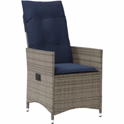 Détendez-vous et profitez du plein air dans ce confortable fauteuil de jardin inclinable ! Matériau durable : le rotin PE, ég ...