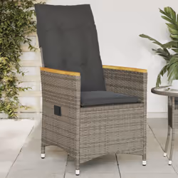 Détendez-vous et profitez de l'extérieur dans cette chaise de jardin inclinable confortable ! Matériau durable : la résine tr ...