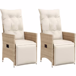 DESCRIPTION GÉNÉRALE Détendez-vous et profitez de l'extérieur dans ces confortables chaises de jardin inclinables ! La résine ...