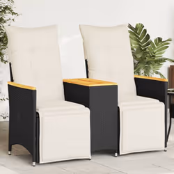 Détendez-vous et profitez de l'extérieur dans ce canapé de jardin inclinable confortable ! Matériau durable : la résine tress ...