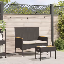 Ce banc de jardin 2 places est le complément parfait à votre jardin, terrasse ou patio, offrant un espace confortable et accu ...