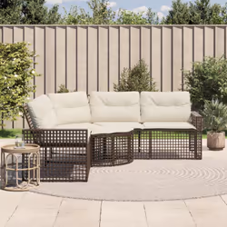 Ce canapé de jardin en forme de L est le complément parfait de votre jardin, terrasse ou patio, offrant un espace confortable ...
