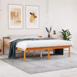 Profitez d'une bonne nuit de sommeil dans ce lit pour personne âgée en bois! Il sera un supplément pratique et décoratif à vo ...