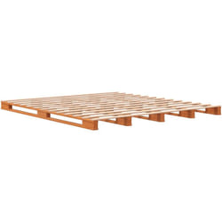 Lit de palette sans matelas cire marron 180x200 cm pin massif Vidaxl