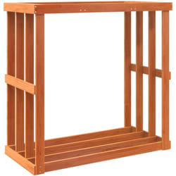 Porte-bûches d’extérieur cire marron 109x52x106 cm bois pin vidaXL