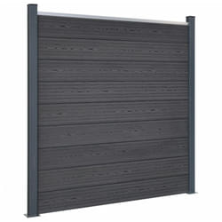 Vidaxl - Ensemble de panneaux de clôture gris 180x186 cm wpc
