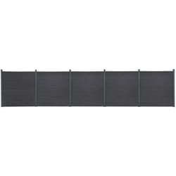 Ensemble de panneaux de clôture gris 872x186 cm WPC vidaXL